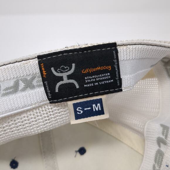 Get Your Hooey Roughy Fitted Trucker Hat Blue M Embroidered Mesh Back Flexfit - Picture 9 of 9